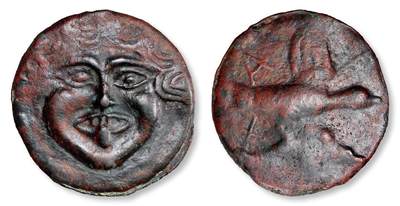 中贸圣佳2025年秋季拍卖会 众妙 - 公元前437年-公元前410年 古希腊黑海地区斯基泰美杜莎铸造大铜币