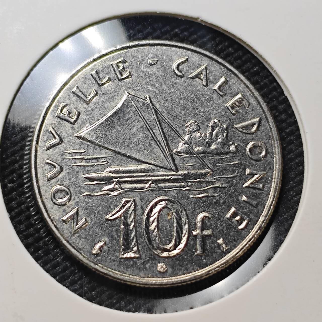 KK钱币收藏小铺 第382期  2月预留时间 周末发货 1997新喀里多尼亚10法郎