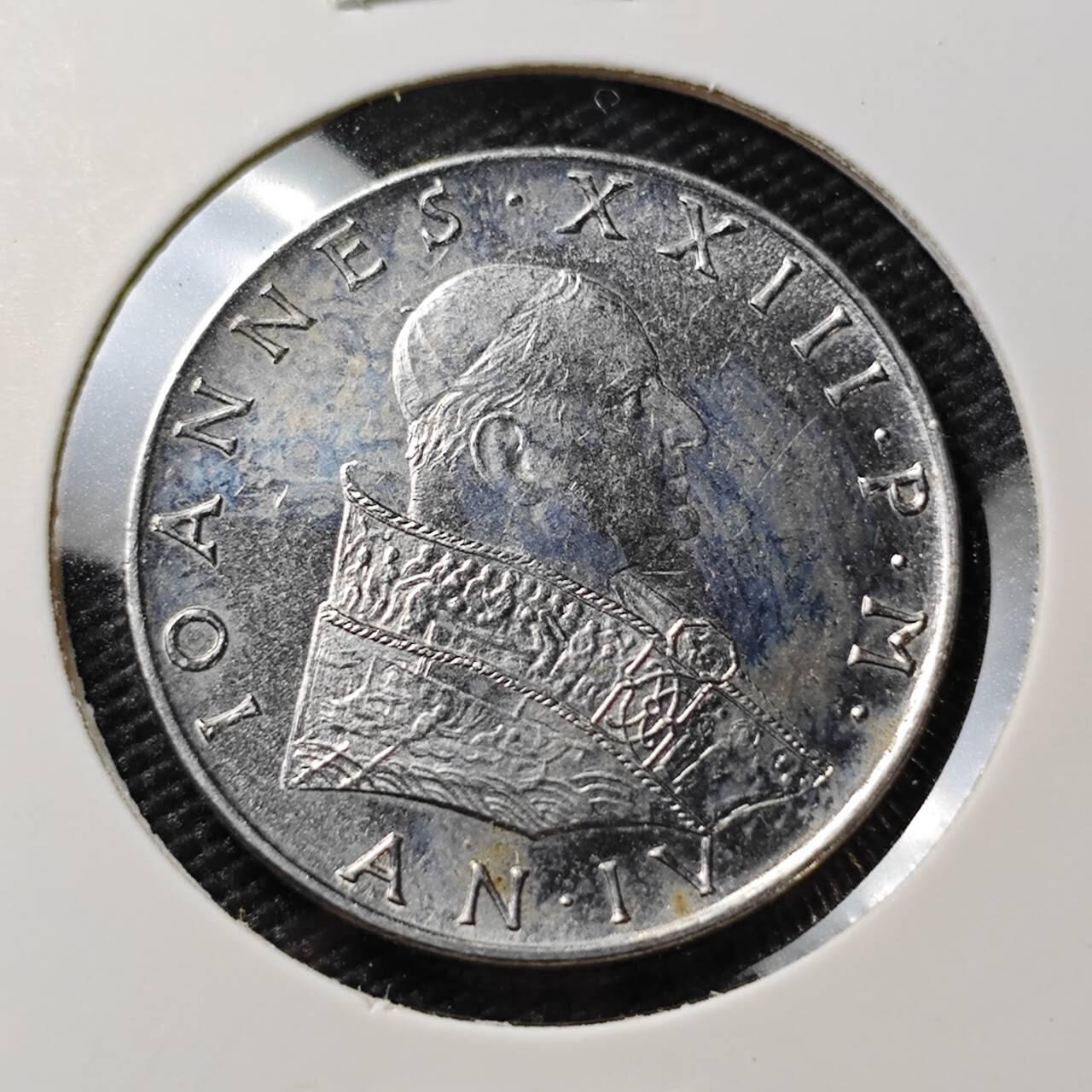 KK钱币收藏小铺 第382期  2月预留时间 周末发货 1962梵蒂冈50里拉 