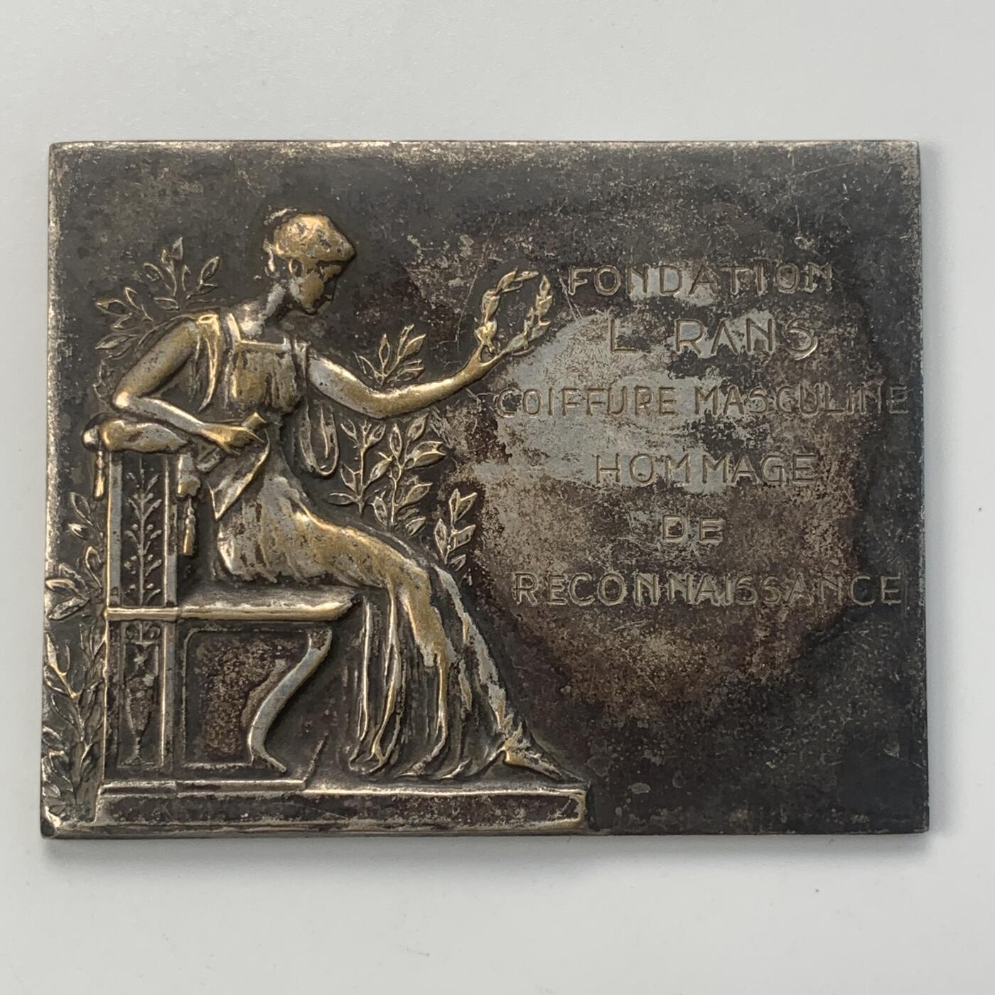 掌中浮雕-藏着的欧洲第046场 比利时基金会镀银铜章，53*67mm，82.6g