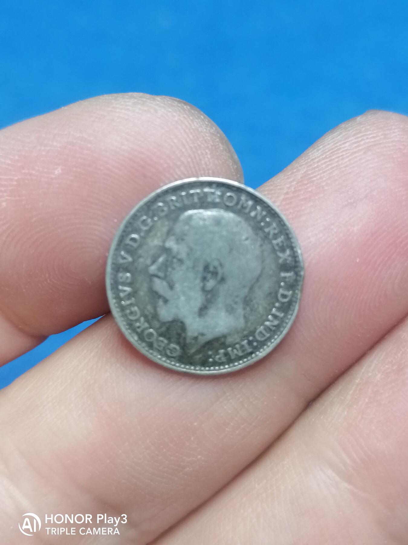 英殖1920三便士银币（6105）