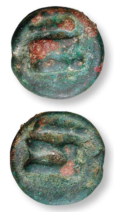 中贸圣佳2025年秋季拍卖会 众妙 - 公元前265-242年 古罗马共和国早期羊髌骨图案铸造重铜币