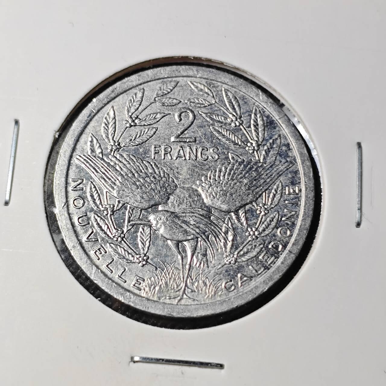 KK钱币收藏小铺 第382期  2月预留时间 周末发货  1991新喀里多尼亚2法郎