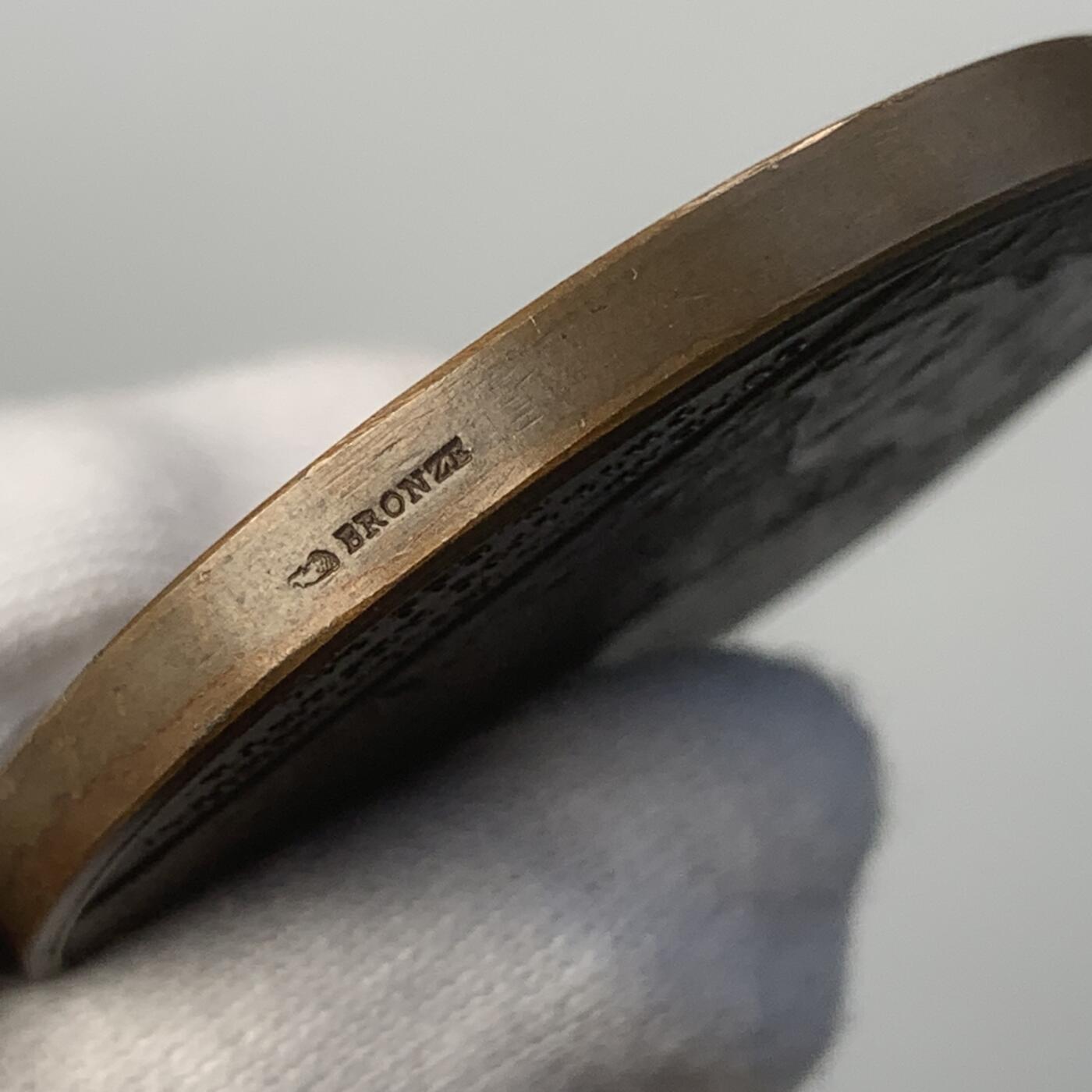 掌中浮雕-藏着的欧洲第046场 1721年法国路易十五铜章，41.5mm，后铸