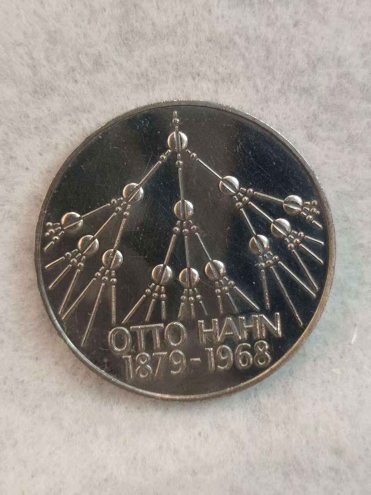 G&W世界散币，银币处理专场（第39场） 德国1975年5马克  奥托哈恩诞辰100周年 精致