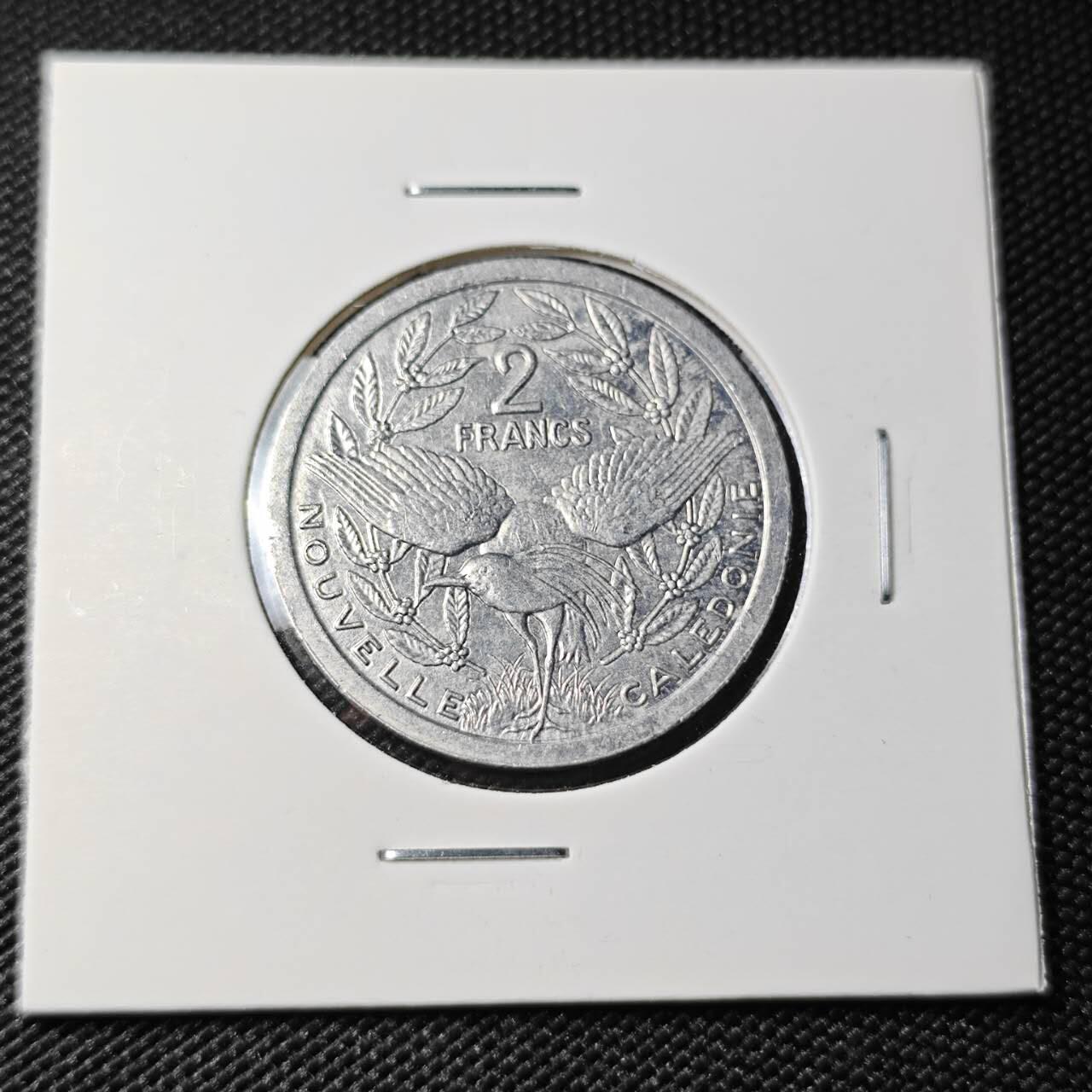 KK钱币收藏小铺 第382期  2月预留时间 周末发货  1983新喀里多尼亚2法郎