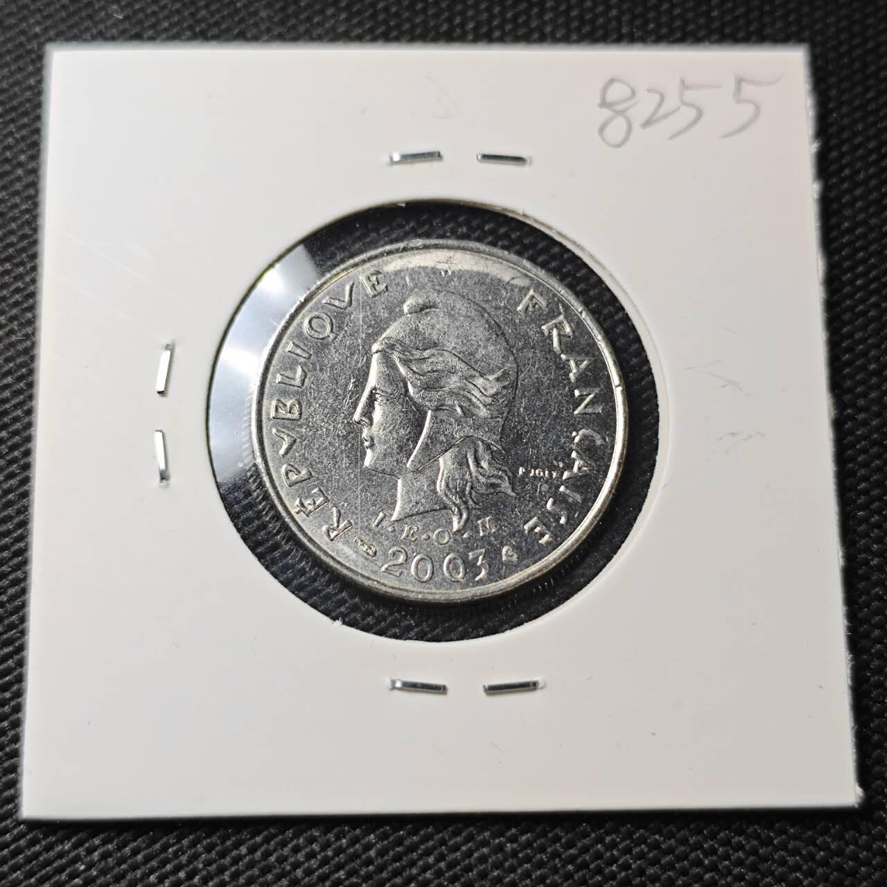 KK钱币收藏小铺 第382期  2月预留时间 周末发货  2003新喀里多尼亚10法郎