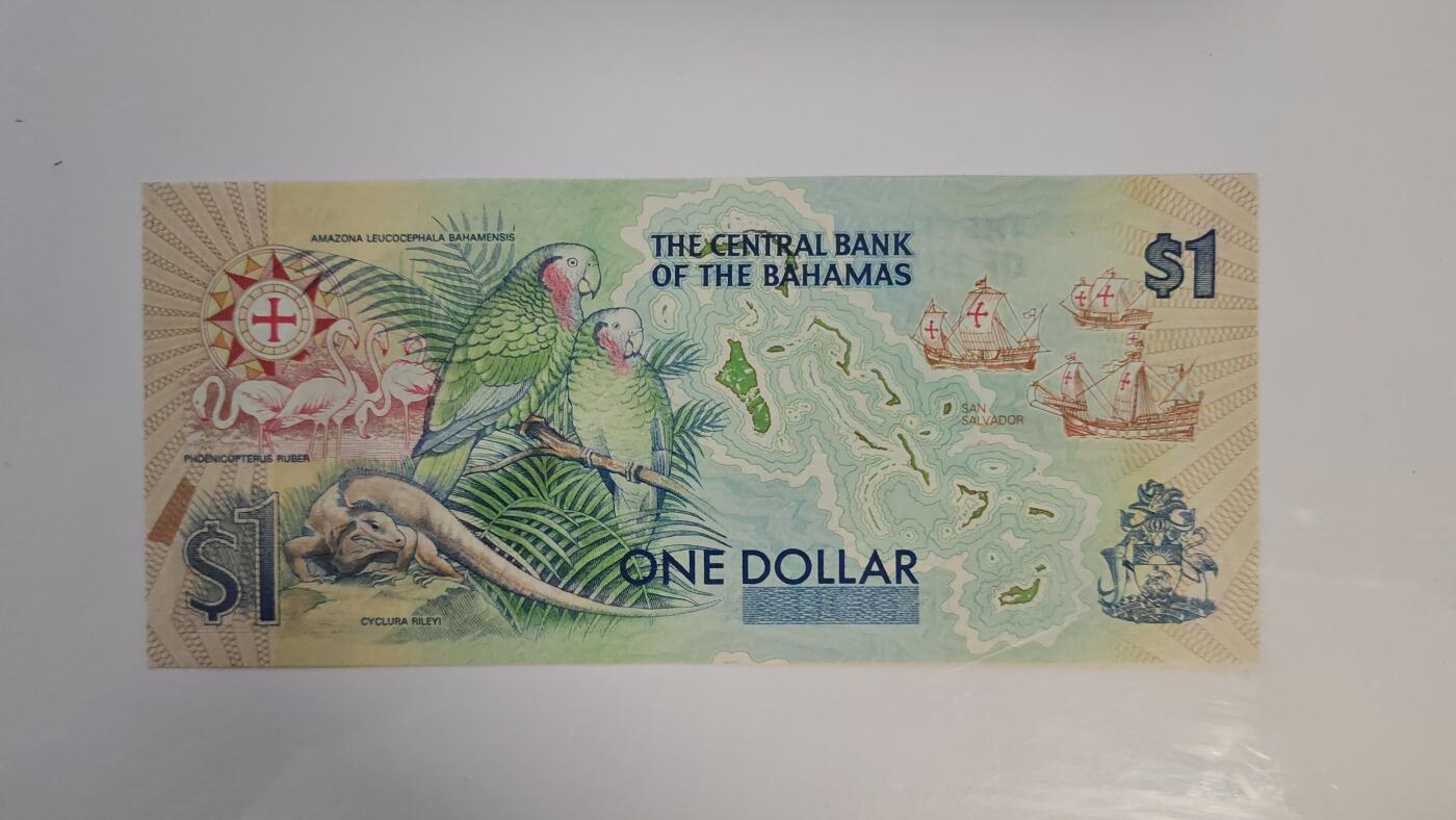 【礼羽收藏】🌏世界钱币拍卖第116期 【稀少A冠】全新UNC，美洲，巴哈马，1992年，发现美洲500周年，纪念钞