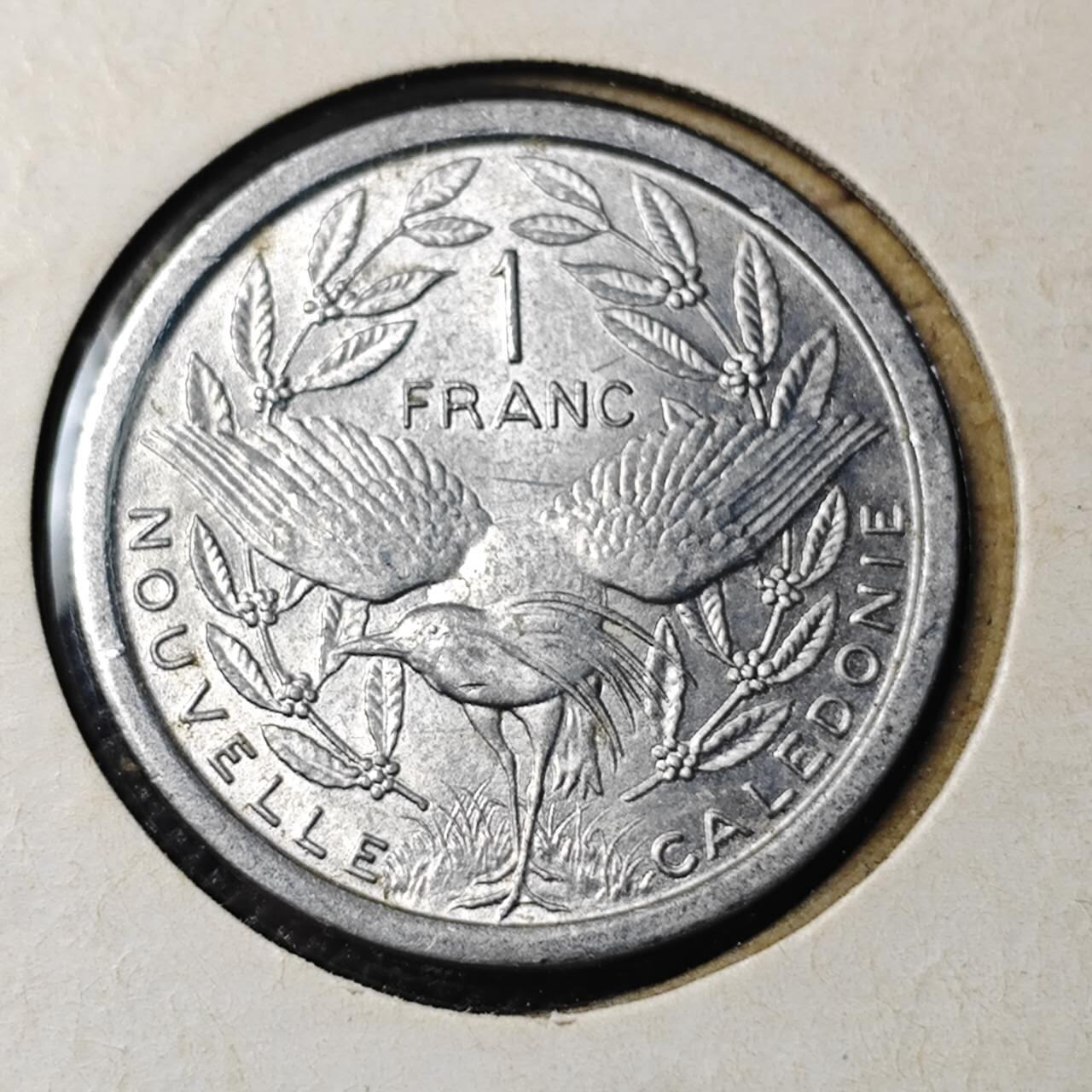 KK钱币收藏小铺 第382期  2月预留时间 周末发货  1971新喀里多尼亚1法郎