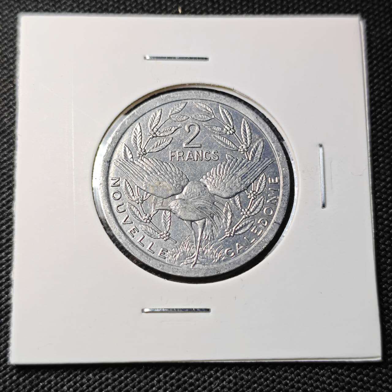 KK钱币收藏小铺 第382期  2月预留时间 周末发货  1987新喀里多尼亚2法郎