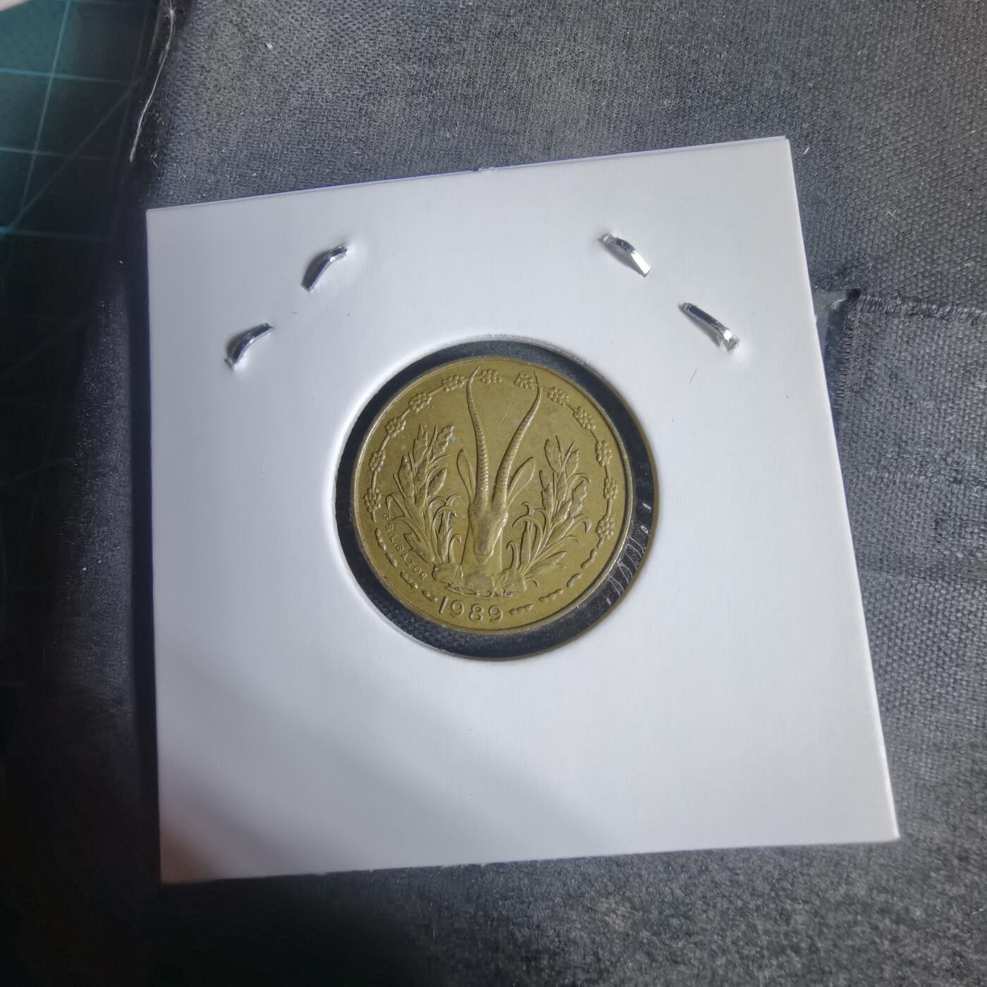 沼泽如烟--第937场 西非1989年5法郎