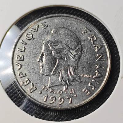 KK钱币收藏小铺 第382期  2月预留时间 周末发货 - 1997新喀里多尼亚10法郎