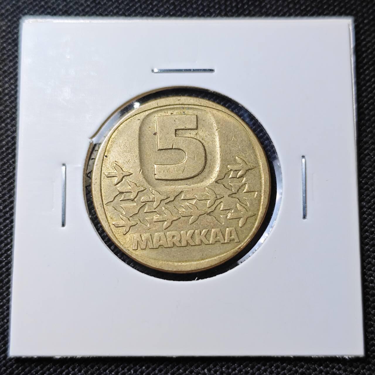 KK钱币收藏小铺 第382期  2月预留时间 周末发货  1984芬兰5马克 破冰船