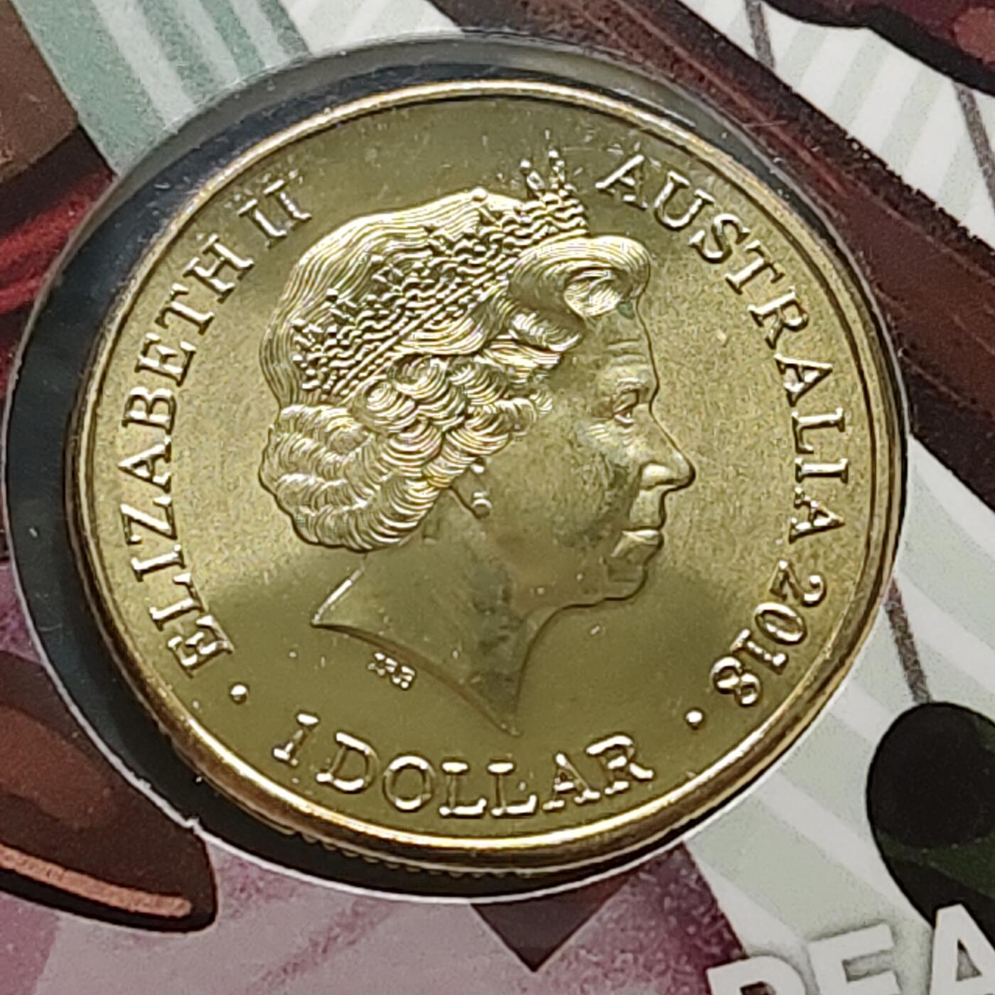 【全场包邮】纯粹捡漏拍486场（免费代拍第23场） 澳大利亚2018年1元历史上的澳大利亚流放犯时代（1788-1868年）官方卡装纪念币