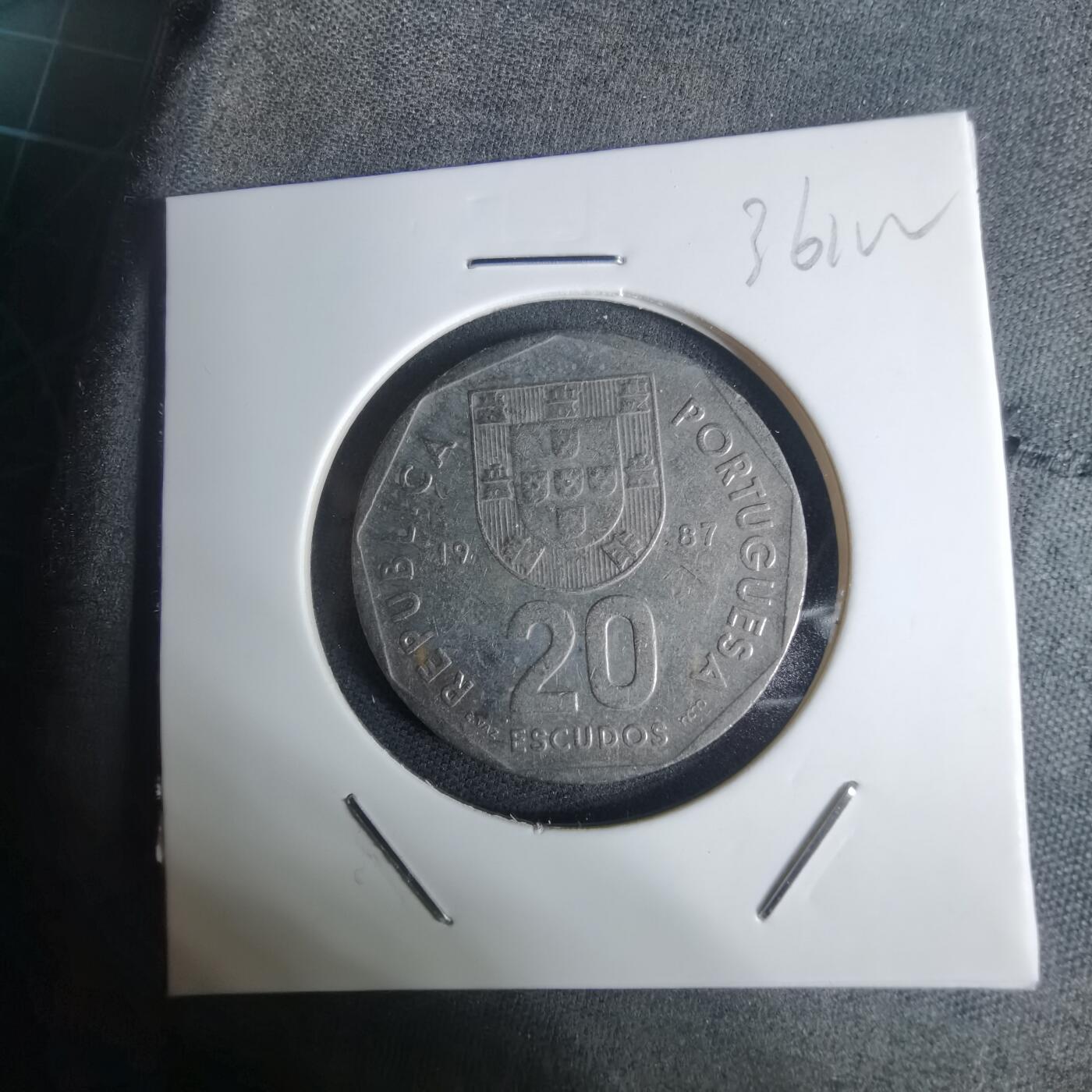 沼泽如烟--第936场 葡萄牙1987年20埃斯库多