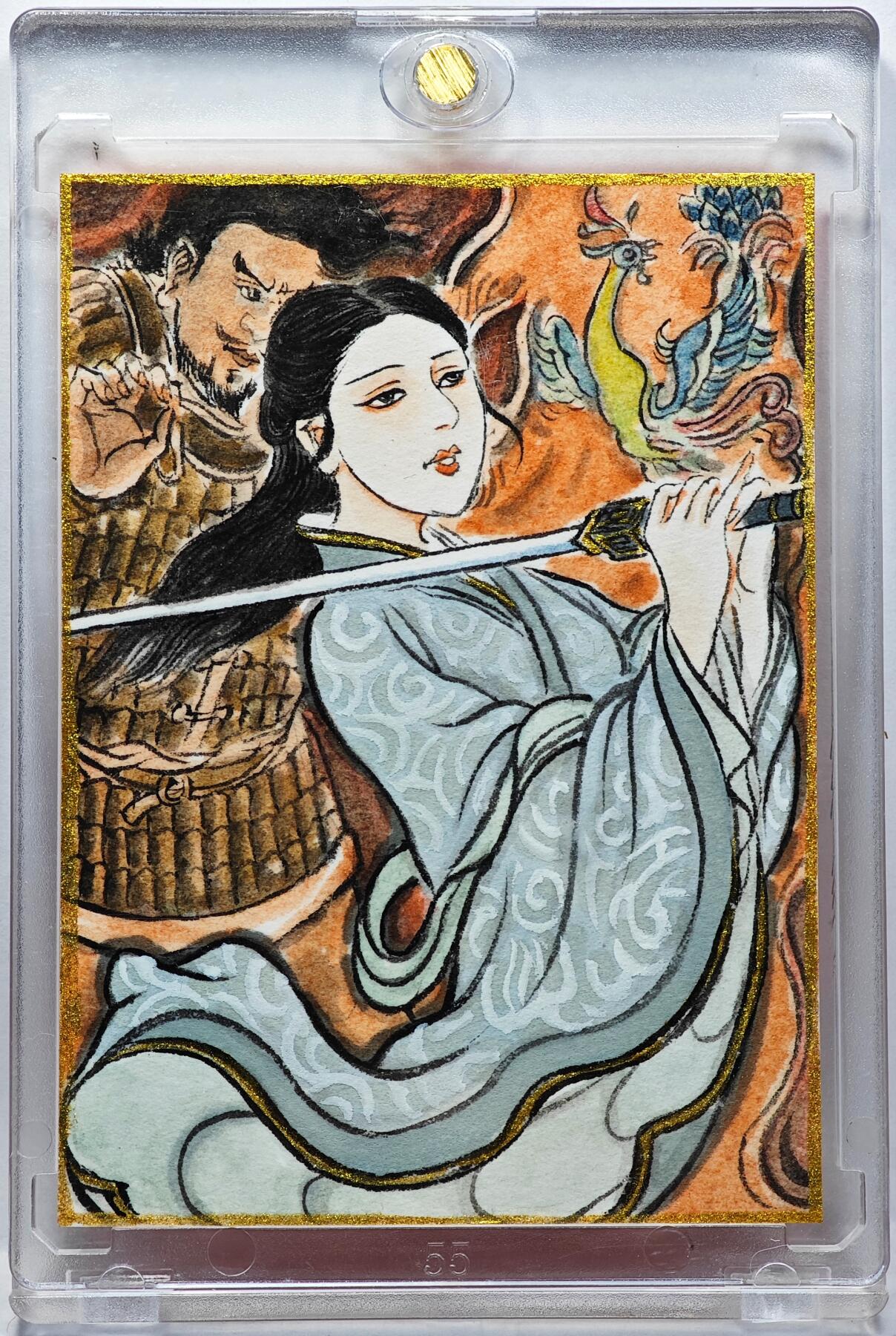 白泽拍卖卡牌手绘专场第30期（白金之夜 跨年大拍） 2025 卢艺丰手绘卡 虞姬  卢艺丰签题 卡砖封装