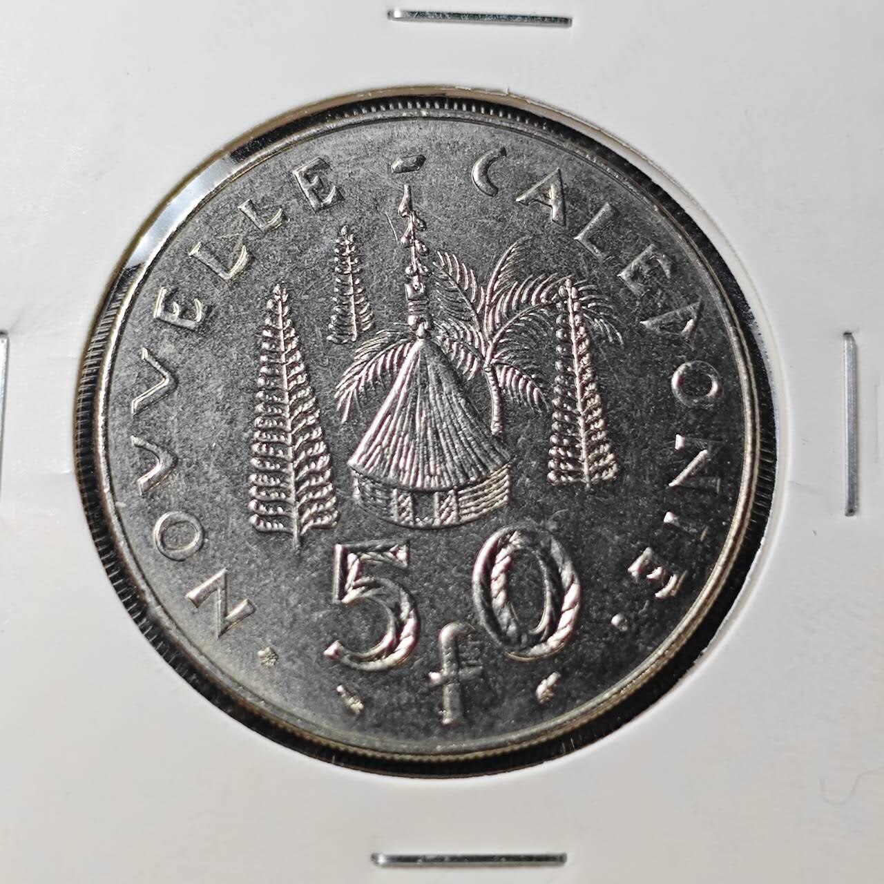 KK钱币收藏小铺 第382期  2月预留时间 周末发货  1983新喀里多尼亚50法郎