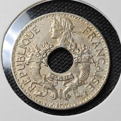 KK钱币收藏小铺 第381期  2月预留时间 周末发货 -  1939法属印支5分镍币