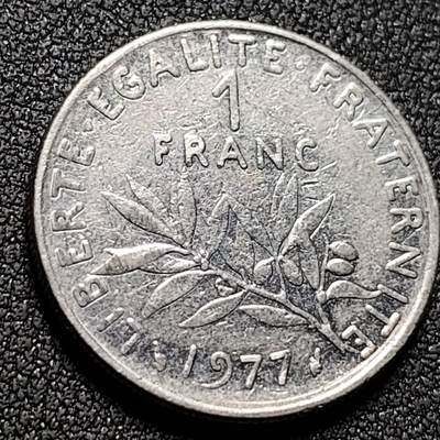 泉币菌-第148场-精品福利场 - 法国播种女神 24mm 1法郎 镍币