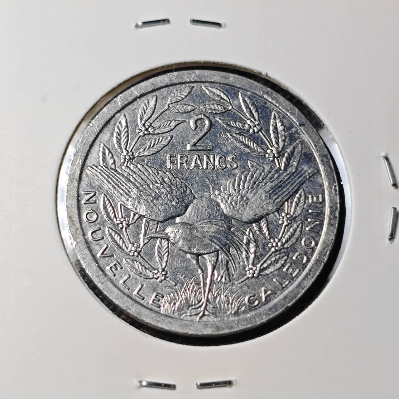 KK钱币收藏小铺 第382期  2月预留时间 周末发货  1989新喀里多尼亚2法郎