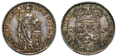 中贸圣佳2025年秋季拍卖会 众妙 - 1751年 荷兰乌得勒支省十斯塔特银币