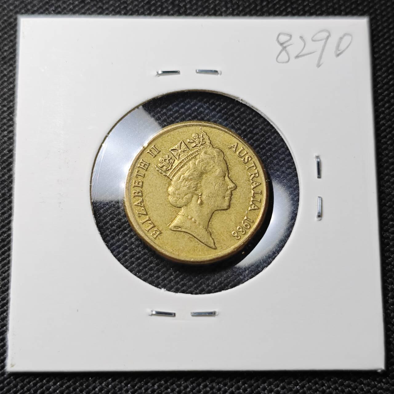 KK钱币收藏小铺 第382期  2月预留时间 周末发货  1988澳大利亚土著人2元