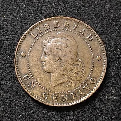 【全场包邮】纯粹捡漏拍486场（免费代拍第23场） - 阿根廷1890年1分铜币 好品相