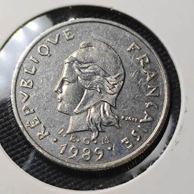 KK钱币收藏小铺 第382期  2月预留时间 周末发货 -  1989新喀里多尼亚10法郎