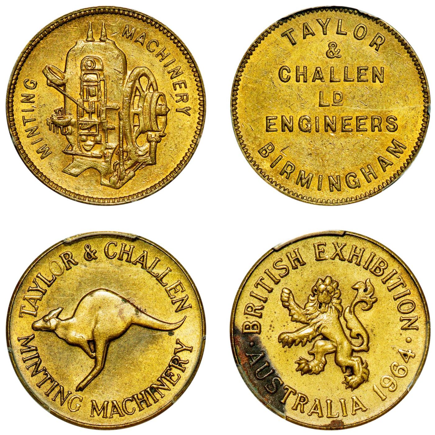 中贸圣佳2025年秋季拍卖会 众妙 20世纪 国外广告铜币一组两枚