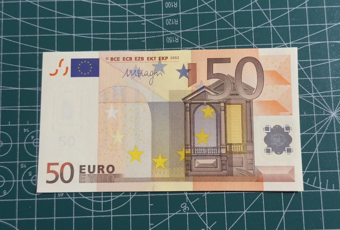 【礼羽收藏】🌏世界钱币拍卖第116期 02版三签50欧unc品相