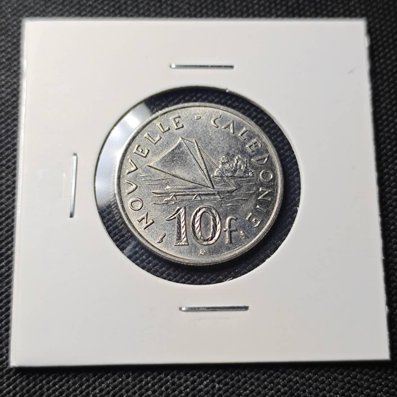 KK钱币收藏小铺 第382期  2月预留时间 周末发货 1972新喀里多尼亚10法郎