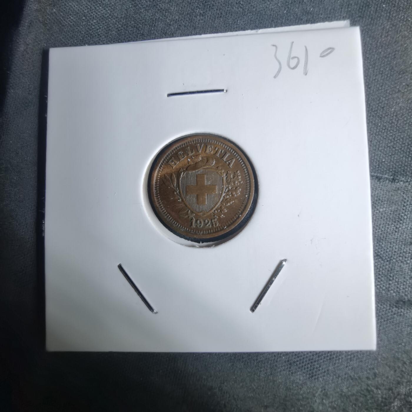 沼泽如烟--第936场 瑞士1925年一分