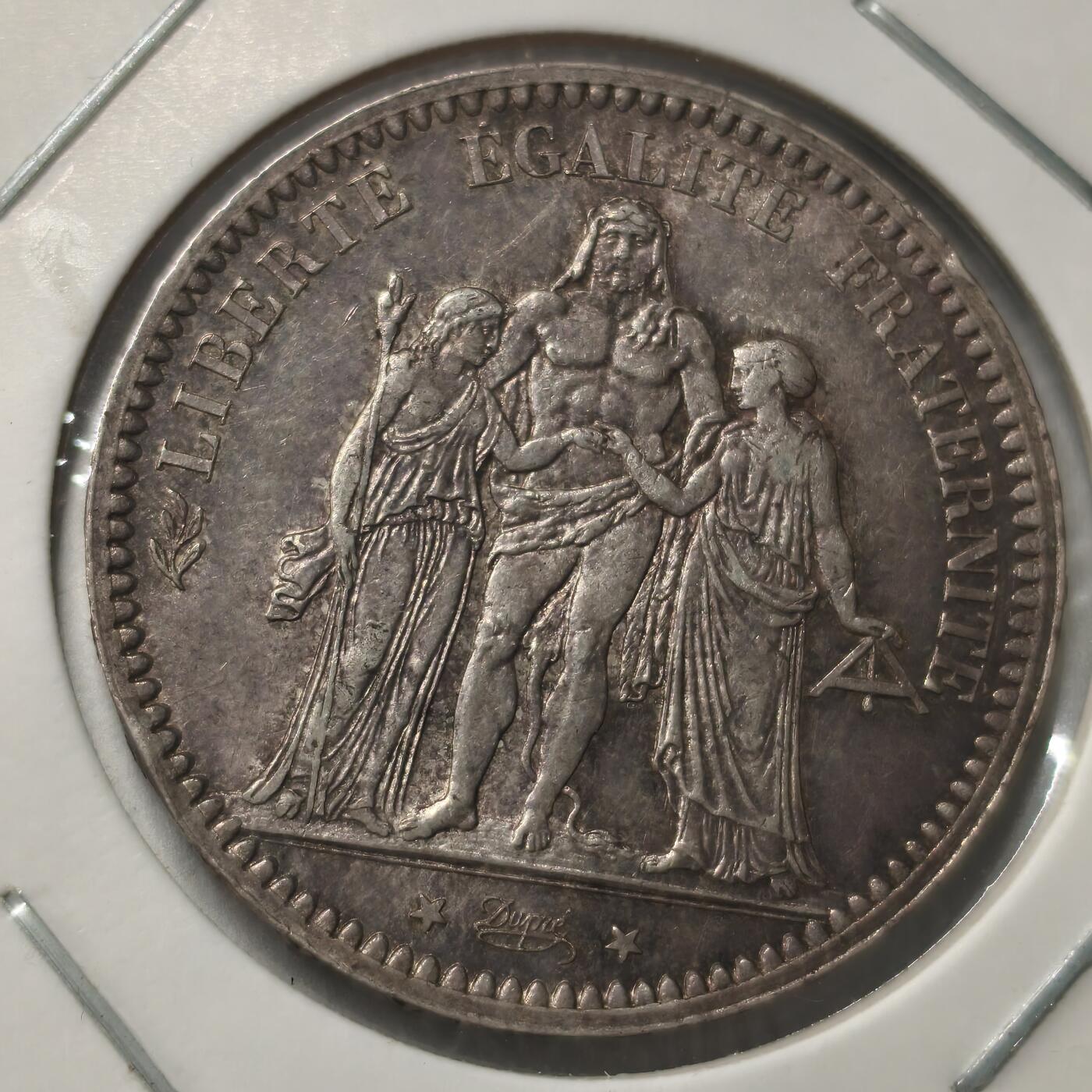 老蟹的宝藏🏴‍☠️ V 法国1873年5法郎银币