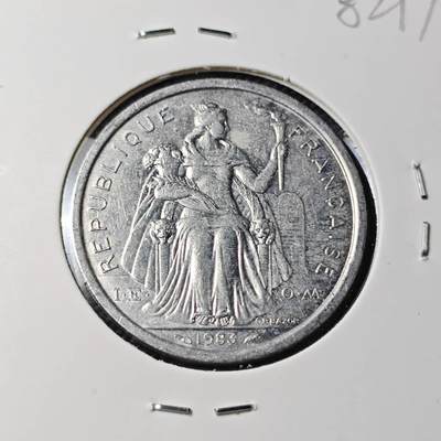 KK钱币收藏小铺 第382期  2月预留时间 周末发货 -  1983新喀里多尼亚2法郎