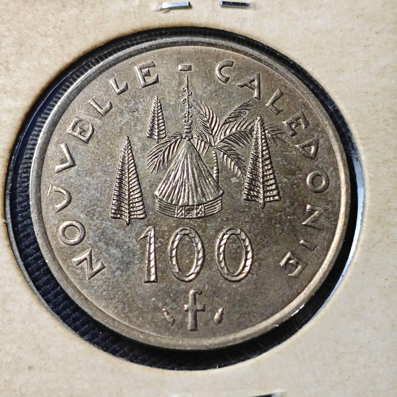 KK钱币收藏小铺 第382期  2月预留时间 周末发货 1967新喀里多尼亚100法郎