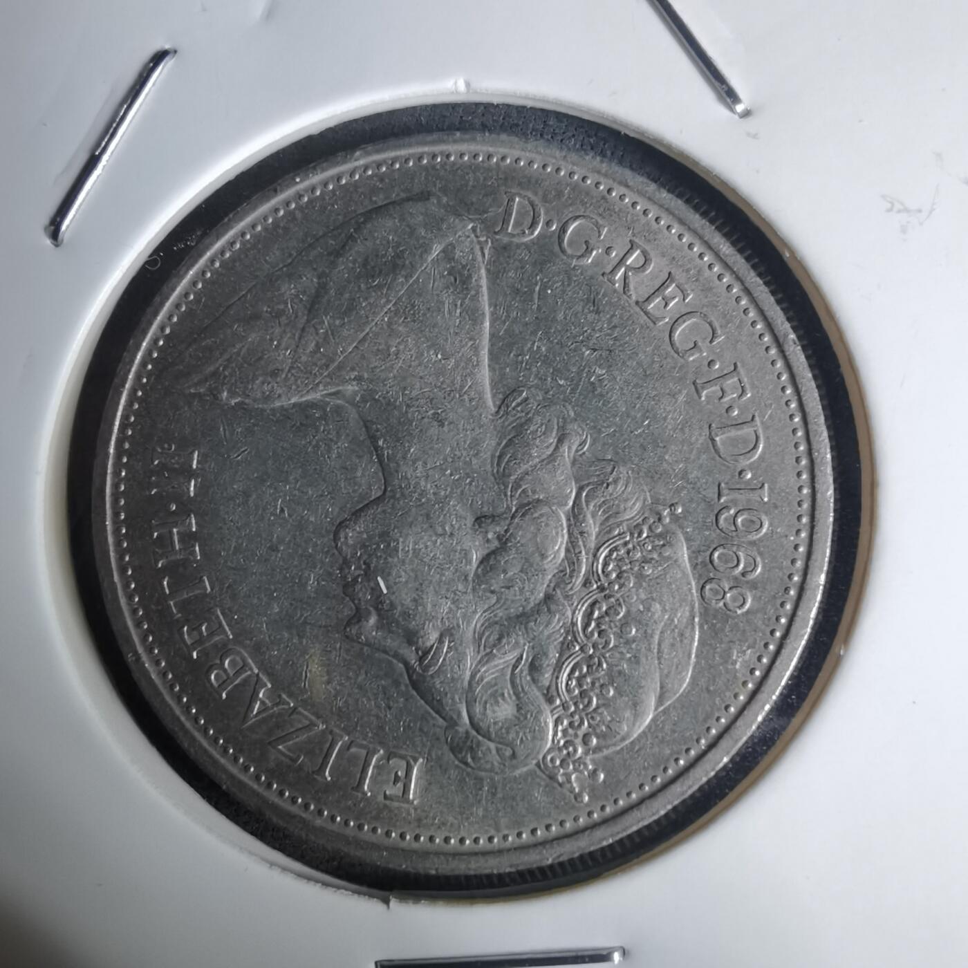 沼泽如烟--第936场 英国1968年10便士