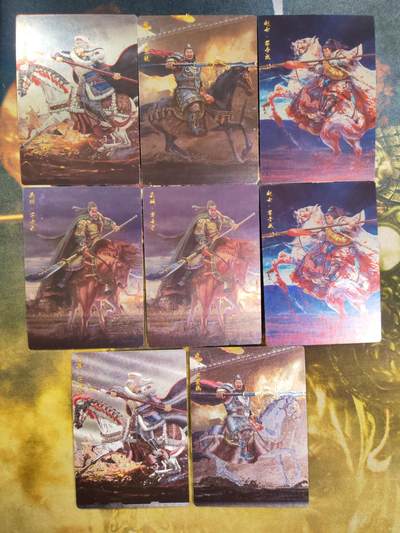 阳大大卡牌拍卖第87期（持续收拍品，周六晚上九点截拍，进群福利早知道） - 【五虎】卡德曼 三国演义 刘皝 五虎8张（6镜面2粗闪）