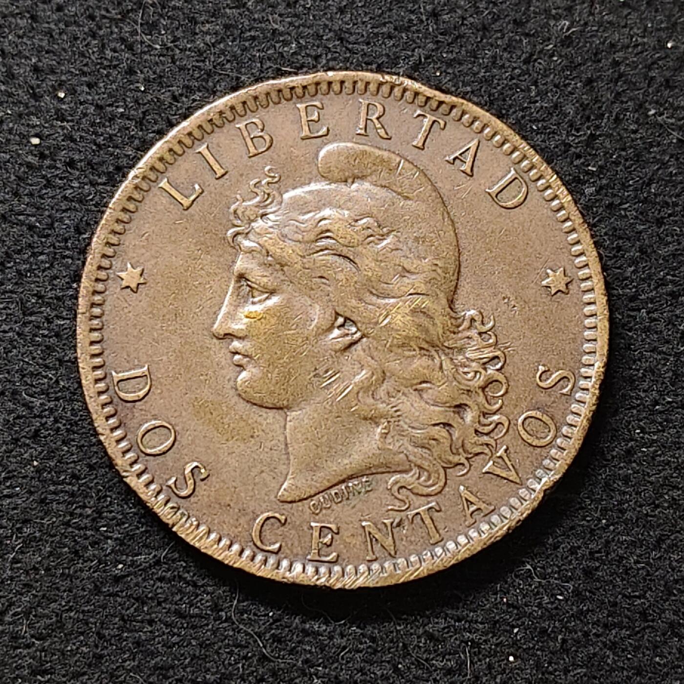 【全场包邮】纯粹捡漏拍486场（免费代拍第23场） 阿根廷1885年2分大铜币 好品相