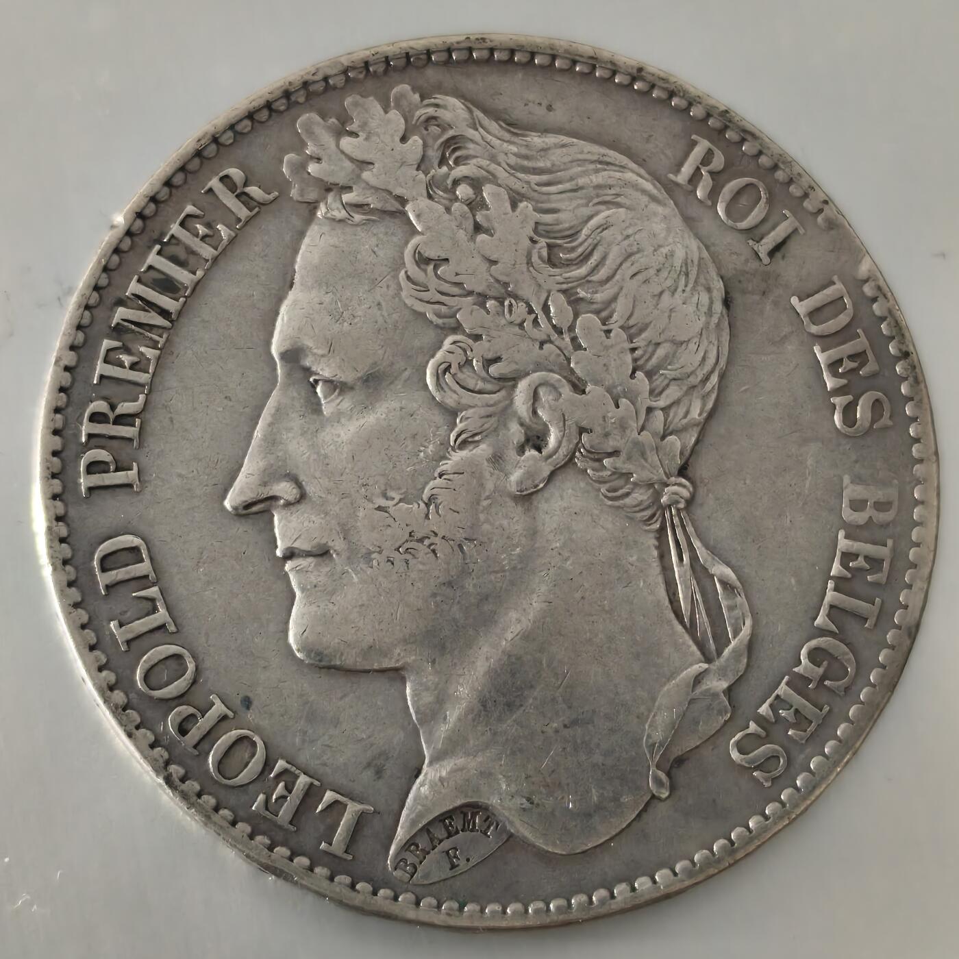 老蟹的宝藏🏴‍☠️ V 比利时1849年5法郎银币