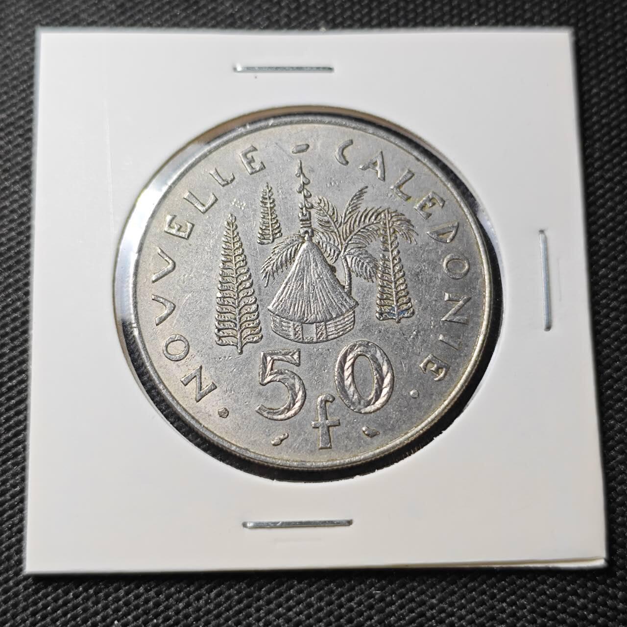 KK钱币收藏小铺 第382期  2月预留时间 周末发货 1967新喀里多尼亚50法郎