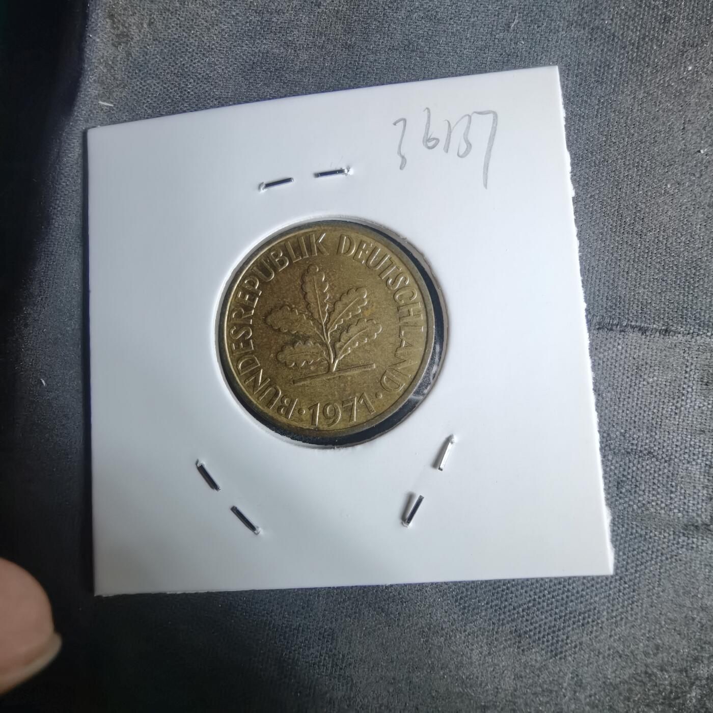 沼泽如烟--第936场 德国1971年10芬尼