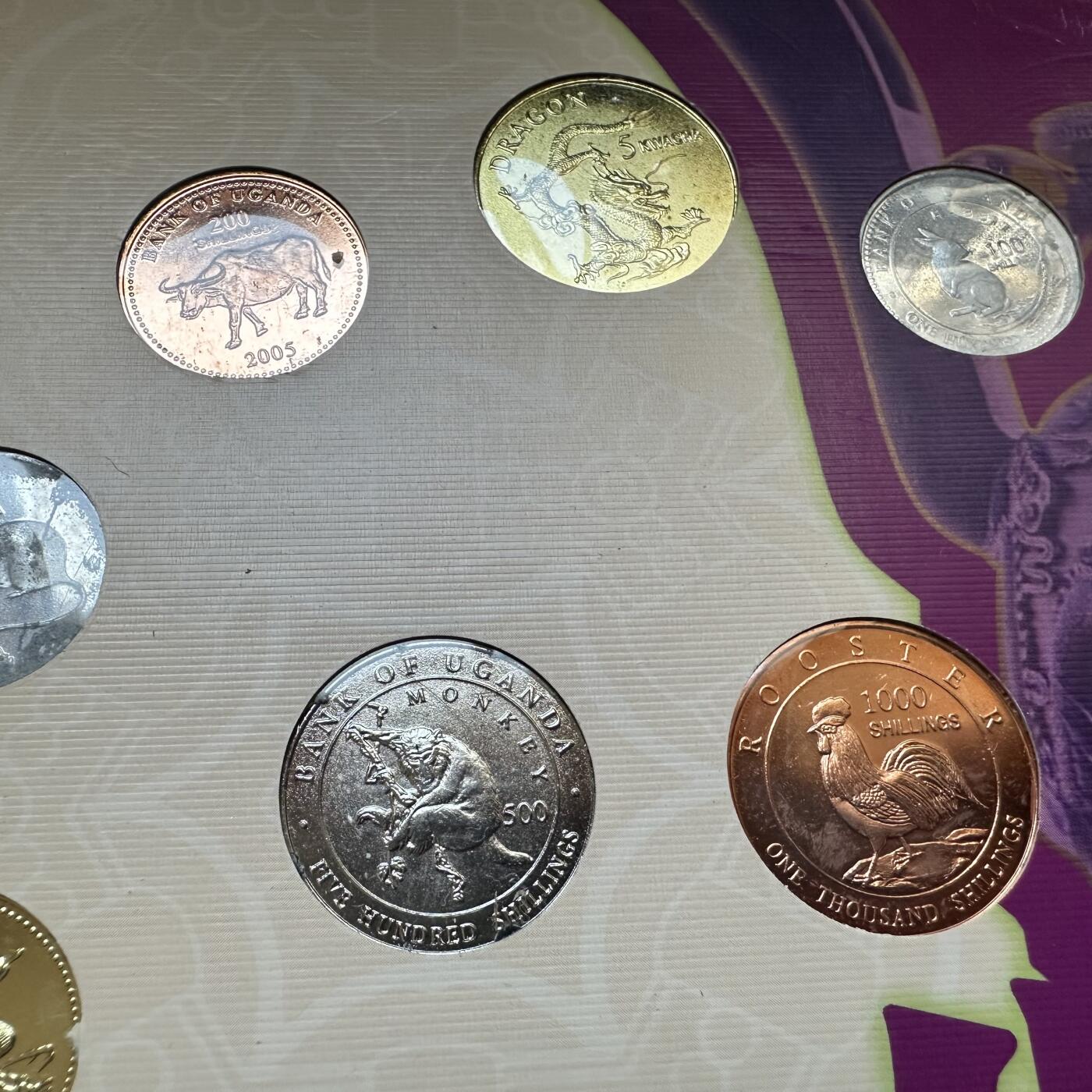 🌹外币初藏🌹🐯2025年第142场  每周二四六晚8️⃣点 接代拍 外国硬币上的十二生肖 均为臆造币