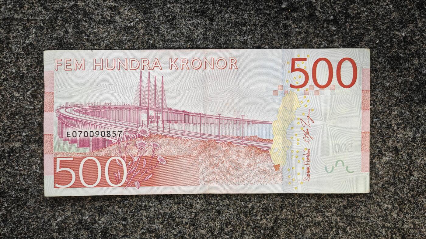 【礼羽收藏】🌏世界钱币拍卖第116期 【流通品】欧洲，瑞典，500克朗，纸币，