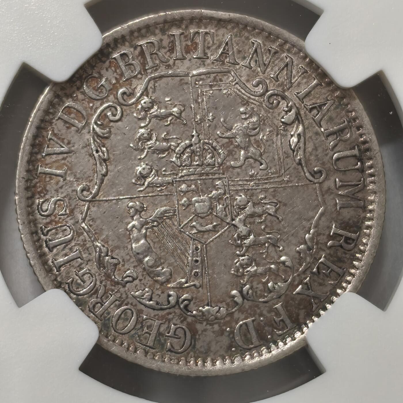 老蟹的宝藏🏴‍☠️ V NGC AU50 英属西印度1822年1/4元