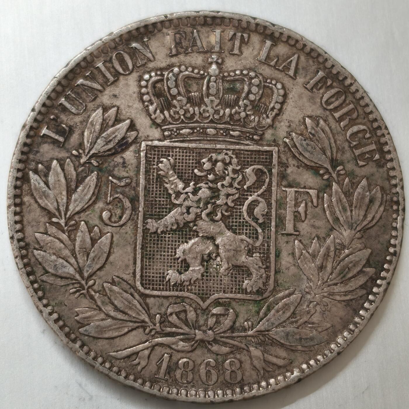 老蟹的宝藏🏴‍☠️ V 比利时1868年5法郎