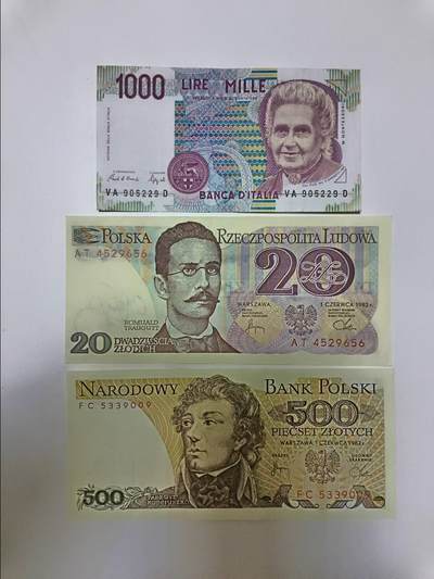 【20251218】非全新纸币和硬币第315场 - 欧洲国家3张纸币