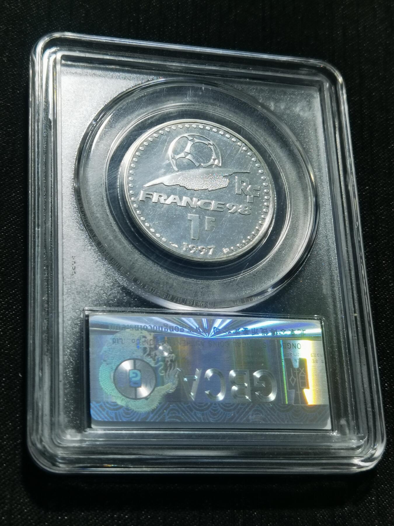 天下钱庄专场欢迎参拍 法国世界杯银币