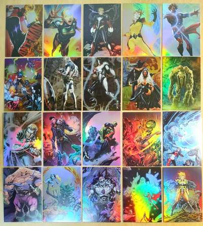 龙虎卡牌-六八场（无佣金，周六结拍，欢迎送拍） - 彩闪20张 美漫系列 漫威&DC 英雄角色