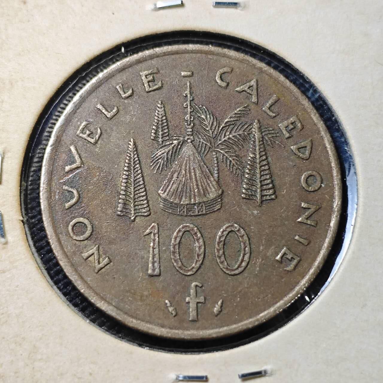 KK钱币收藏小铺 第382期  2月预留时间 周末发货   1991新喀里多尼亚100法郎