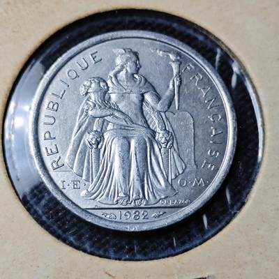KK钱币收藏小铺 第382期  2月预留时间 周末发货 -  1982新喀里多尼亚1法郎